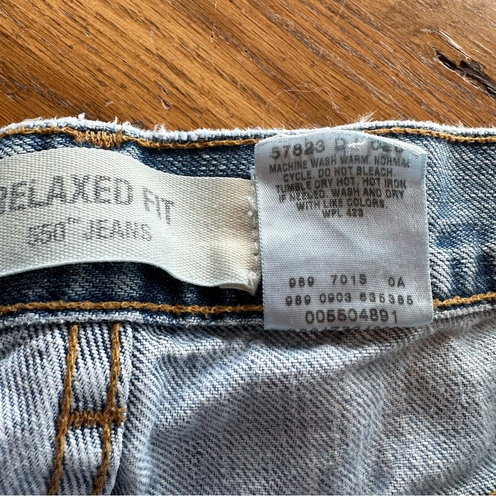 Vintage Levi's 550 Relaxed Fit Work Chore Jeans Flawed 2 pairs 34 x 34 - Picture 6 of 16